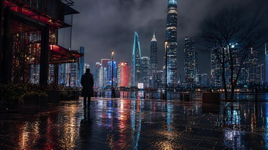 每日大赛城市夜景短视频拍摄视频教程